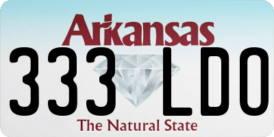 AR license plate 333LDO