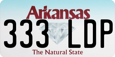 AR license plate 333LDP