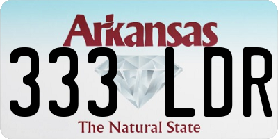 AR license plate 333LDR