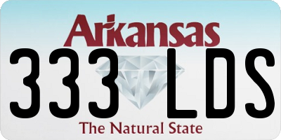 AR license plate 333LDS