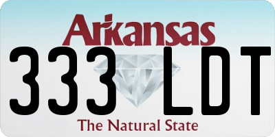 AR license plate 333LDT
