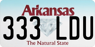 AR license plate 333LDU