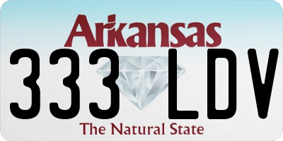 AR license plate 333LDV