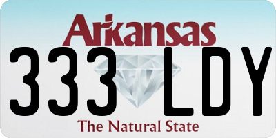 AR license plate 333LDY
