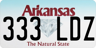 AR license plate 333LDZ
