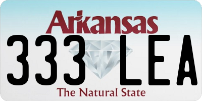 AR license plate 333LEA