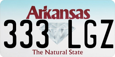 AR license plate 333LGZ