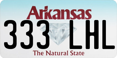 AR license plate 333LHL