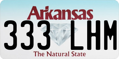 AR license plate 333LHM