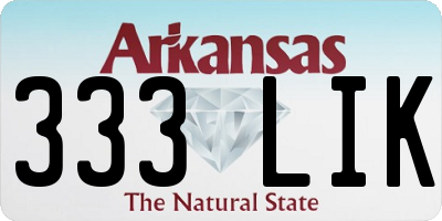 AR license plate 333LIK