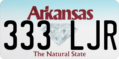 AR license plate 333LJR