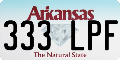 AR license plate 333LPF