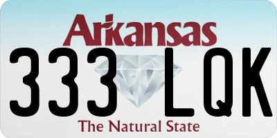 AR license plate 333LQK