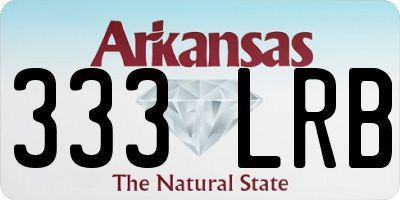 AR license plate 333LRB
