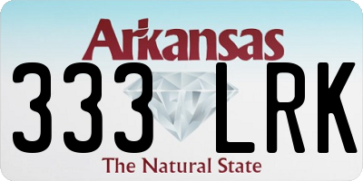 AR license plate 333LRK
