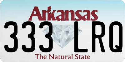 AR license plate 333LRQ