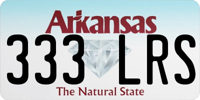 AR license plate 333LRS