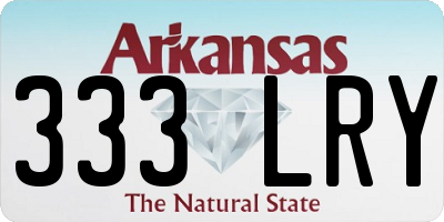 AR license plate 333LRY