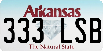 AR license plate 333LSB