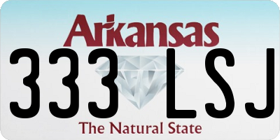 AR license plate 333LSJ