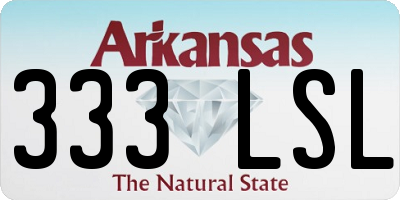 AR license plate 333LSL