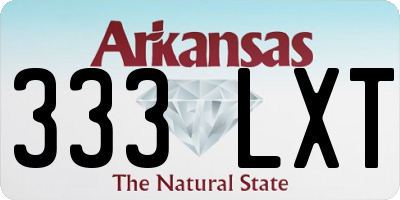 AR license plate 333LXT