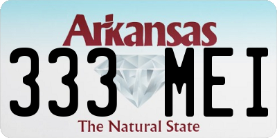 AR license plate 333MEI