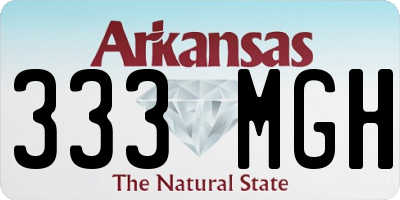 AR license plate 333MGH