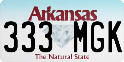 AR license plate 333MGK