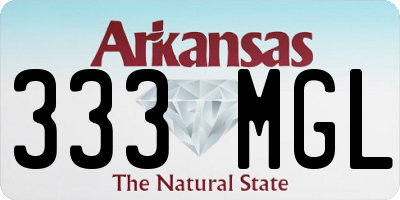 AR license plate 333MGL