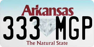 AR license plate 333MGP