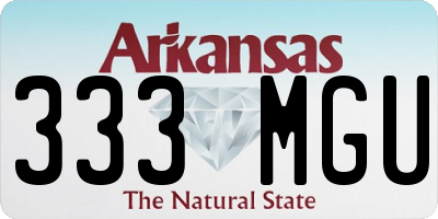 AR license plate 333MGU