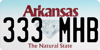 AR license plate 333MHB