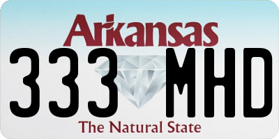 AR license plate 333MHD