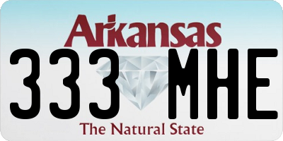AR license plate 333MHE