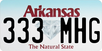 AR license plate 333MHG