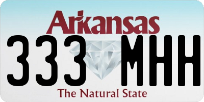 AR license plate 333MHH
