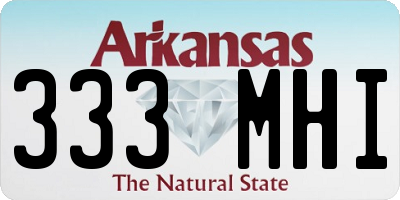 AR license plate 333MHI