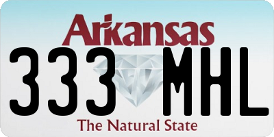 AR license plate 333MHL