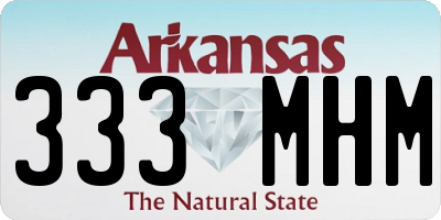 AR license plate 333MHM