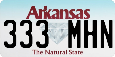 AR license plate 333MHN
