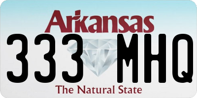 AR license plate 333MHQ
