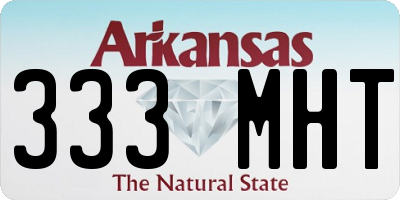 AR license plate 333MHT