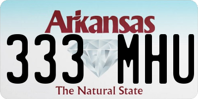 AR license plate 333MHU