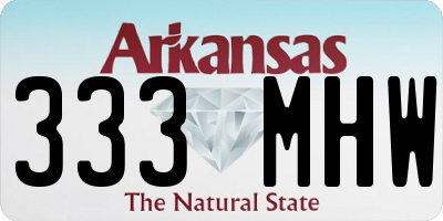 AR license plate 333MHW