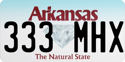 AR license plate 333MHX