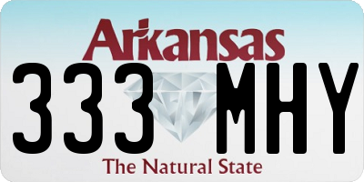 AR license plate 333MHY