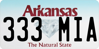 AR license plate 333MIA