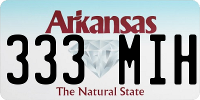 AR license plate 333MIH