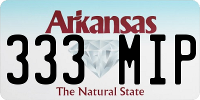 AR license plate 333MIP